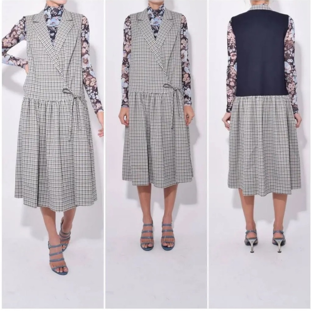 Baum Und Pferdgarten Plaid Dress Vest